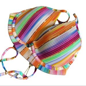 Luli Fama Heat Waves Peekaboo Bikini NWOT